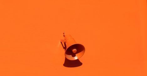 megaphone orange color