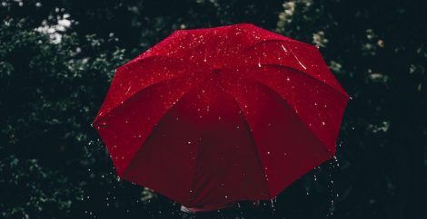 ombrello rosso