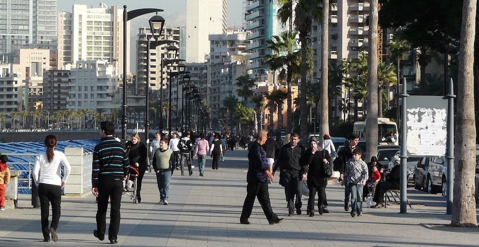 lebanon people walking
