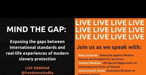 Mind The Gap / Exposing the gaps between Int standards and lived experiences of modern slavery
