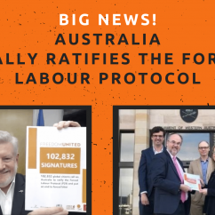 L'Australia ratifica il Protocollo sul lavoro forzato