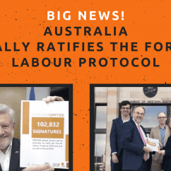 Australia ratifies Forced Labour Protocol