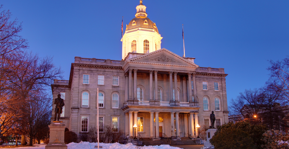 New Hampshire House building from the outside