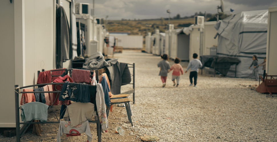 Children in refugee camp