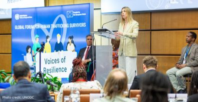 Human trafficking survivors demand a seat at the table at UNODC Global Forum