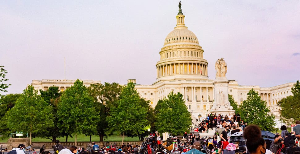 Rally on Capitol Hill in Washington DC