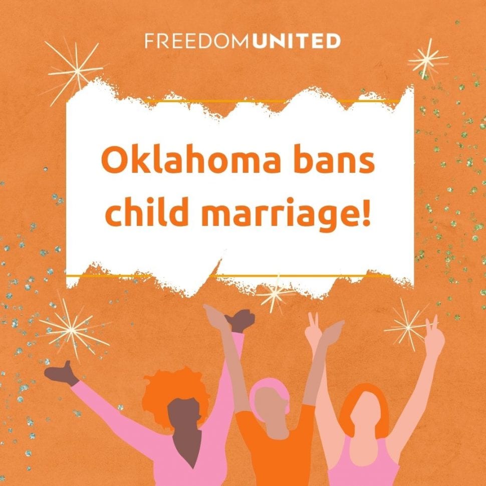Oklahoma bans child marriage!